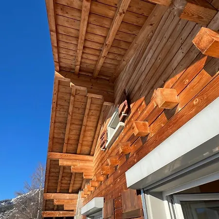 Chalet La Louise Avec Vue Imprenable Crans-Montana Exterior photo